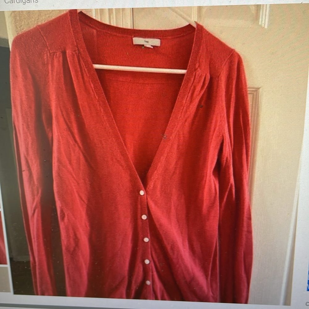 Gap V-Neck Button-Down Cardigan S